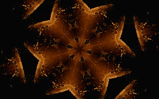 A full moon reflected in water.