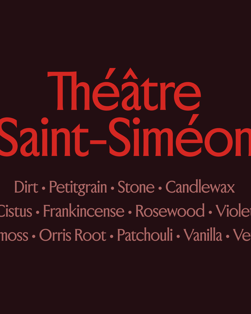 Jean Robert Théâtre Saint-Siméon Eau de Parfum - Stéle