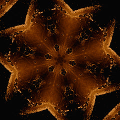 A full moon reflected in water.