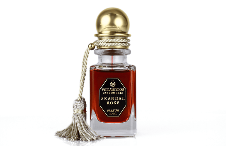 Villaniflōr Skandal Rōse Parfum - Stéle