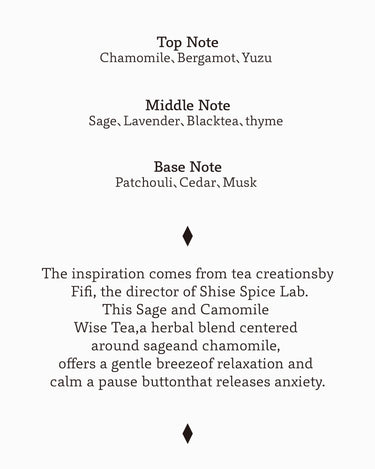 OrDioLab Sage & Camomile Wise Eau de Parfum - Stéle