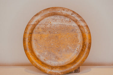 Stéle Pillow Bronzed Travertine Plate - Stéle