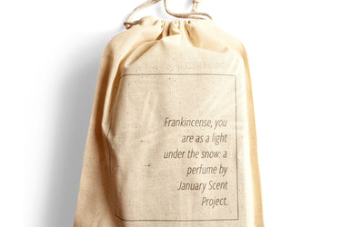 January Scent Project Frankincense, You Are as a Light Under the Snow - Stéle