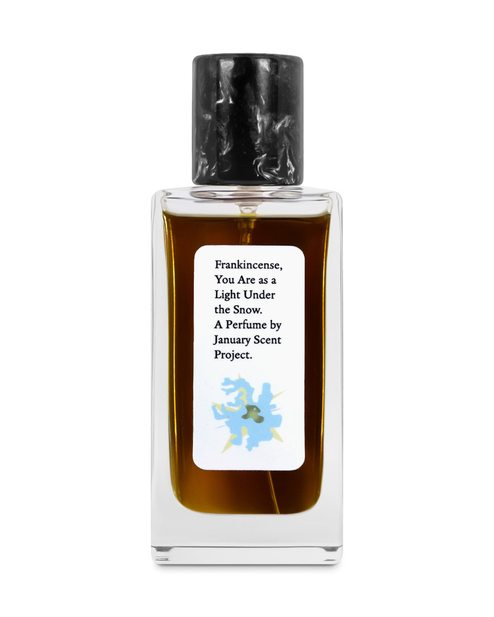 January Scent Project Frankincense, You Are as a Light Under the Snow - Stéle