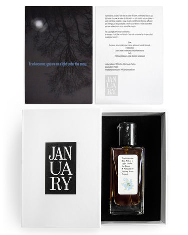 January Scent Project Frankincense, You Are as a Light Under the Snow - Stéle