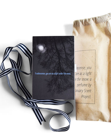 January Scent Project Frankincense, You Are as a Light Under the Snow - Stéle