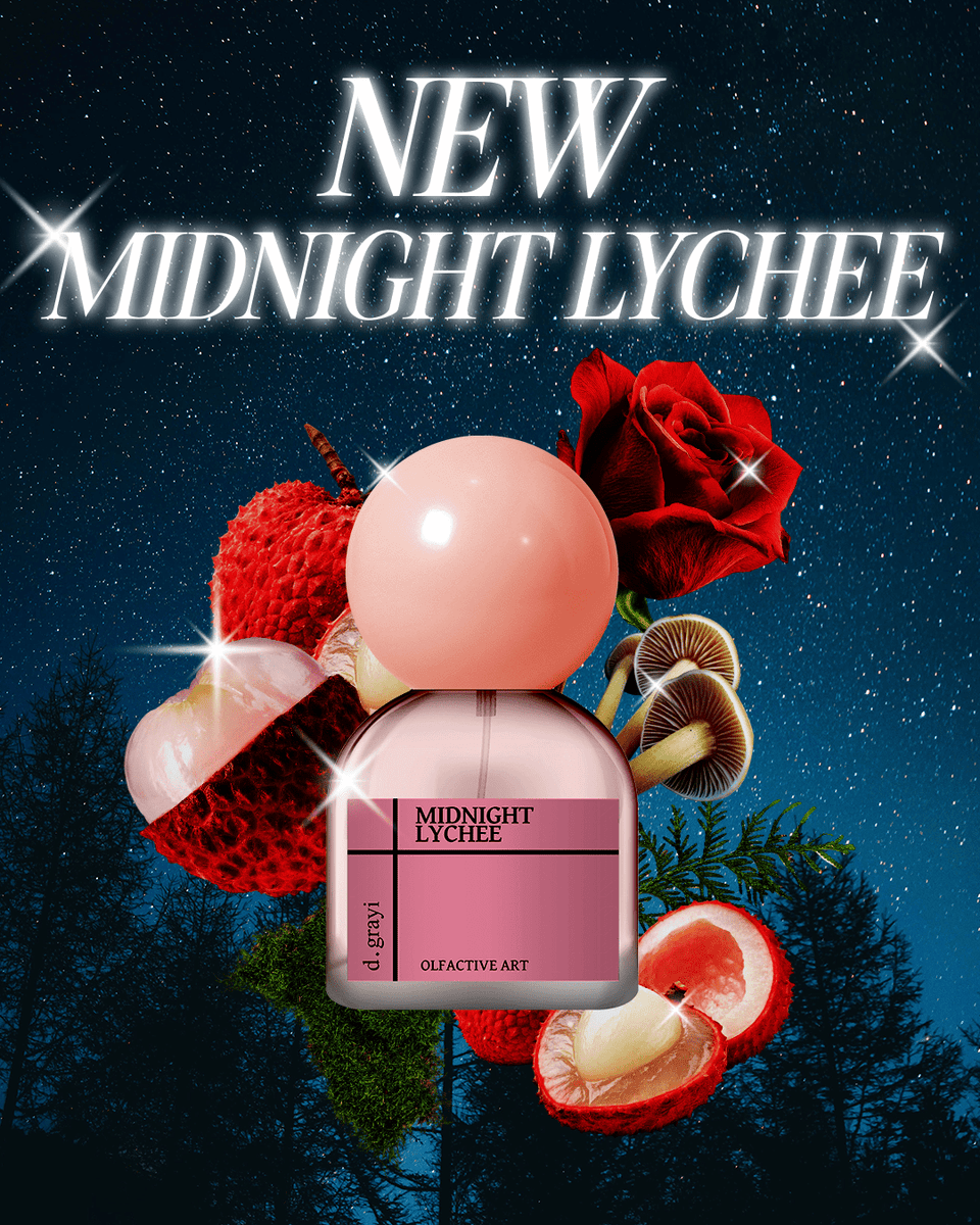 d.grayi Midnight Lychee Eau de Parfum - Stéle