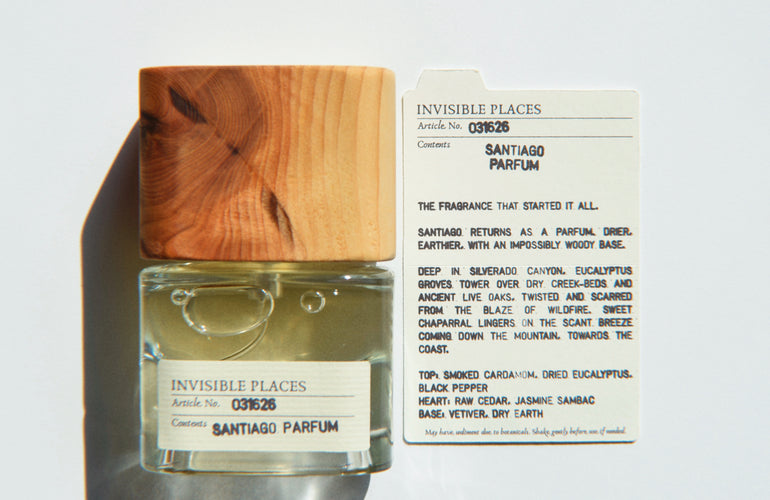 Invisible Places Santiago Parfum - Stéle