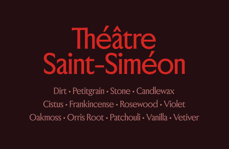 Jean Robert Théâtre Saint-Siméon Eau de Parfum - Stéle